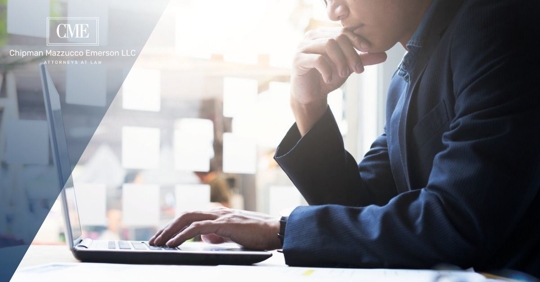 Business man at computer