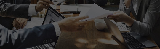 men, documents, laptop