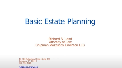 Basic Estate Planning Part 1
